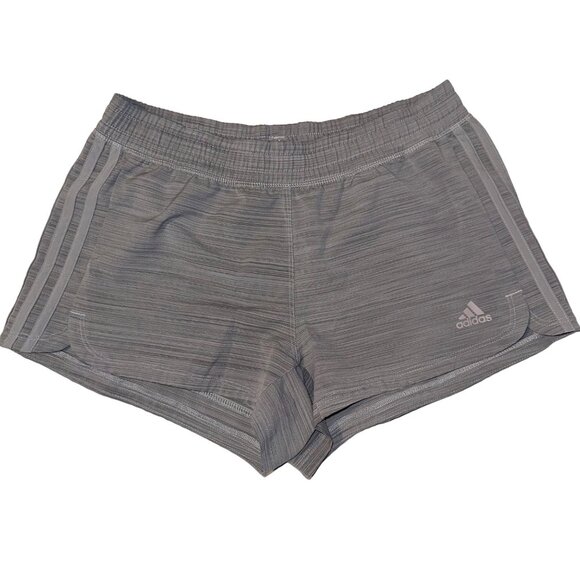 Adidas Aeroready Lot of 2 Athletic Pull On Shorts Purple Gray Womens Small - Picture 2 of 13